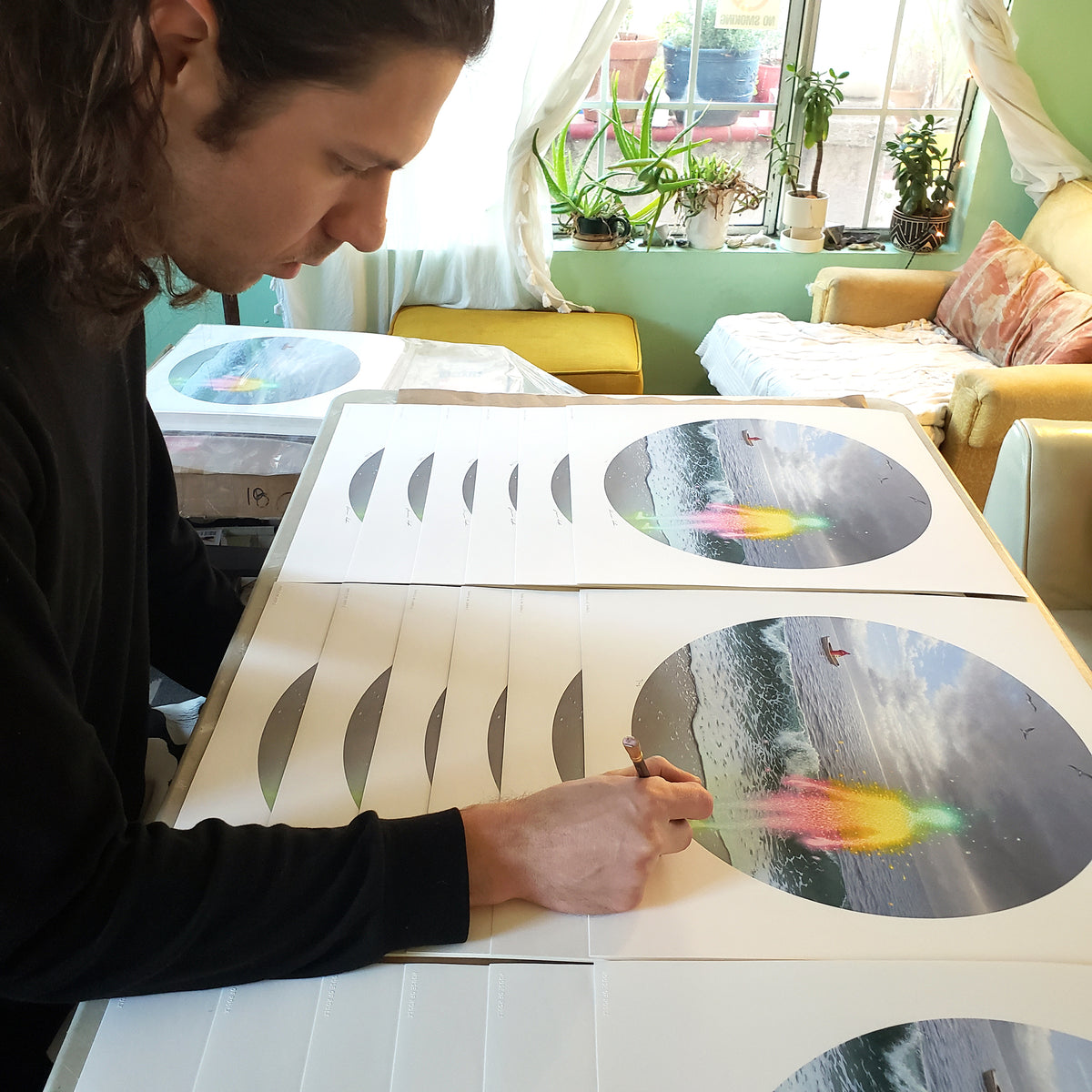 Adrian Cox &quot;The Lost Spectral Witnesses IX&quot; - Archival Print, Limited Edition of 75 - 17 x 17&quot;
