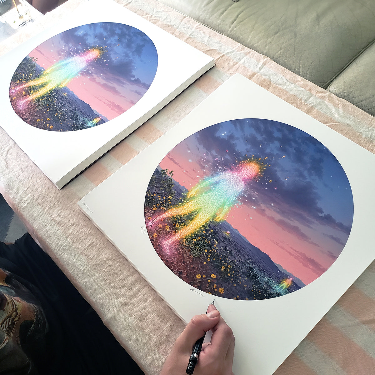 Adrian Cox &quot;The Lost Spectral Witnesses VI&quot; - Archival Print, Limited Edition of 50 - 17 x 17&quot;