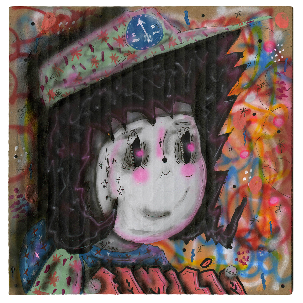 Ramiro Davaro-Comas &quot;The Squad&quot; - Original Painting on Cardboard - 9 x 9&quot;