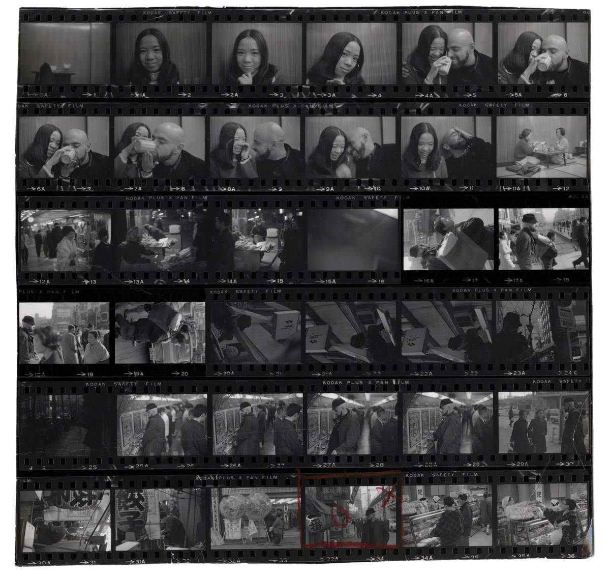 Shel Silverstein - Photograph Contact Sheet