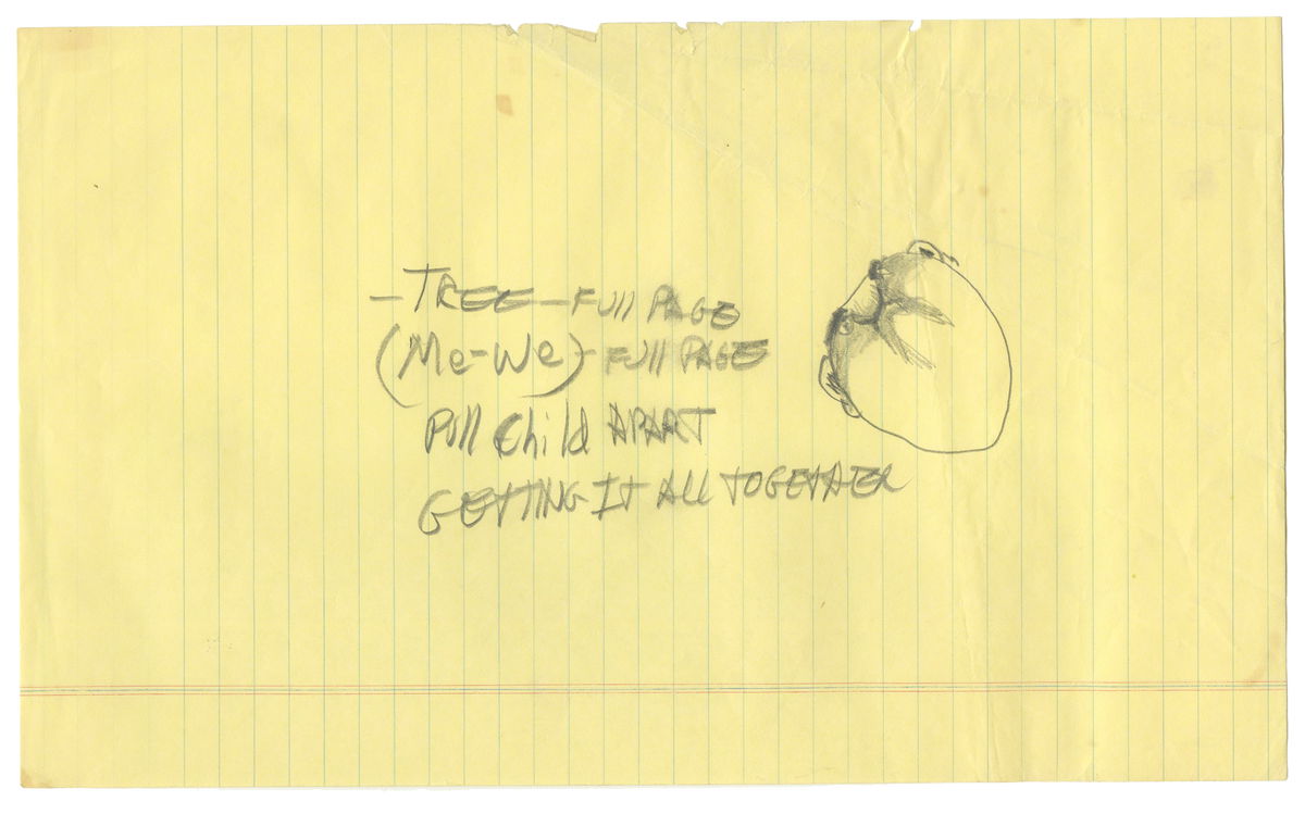 Shel Silverstein - Hand-Written Notations and Sketch