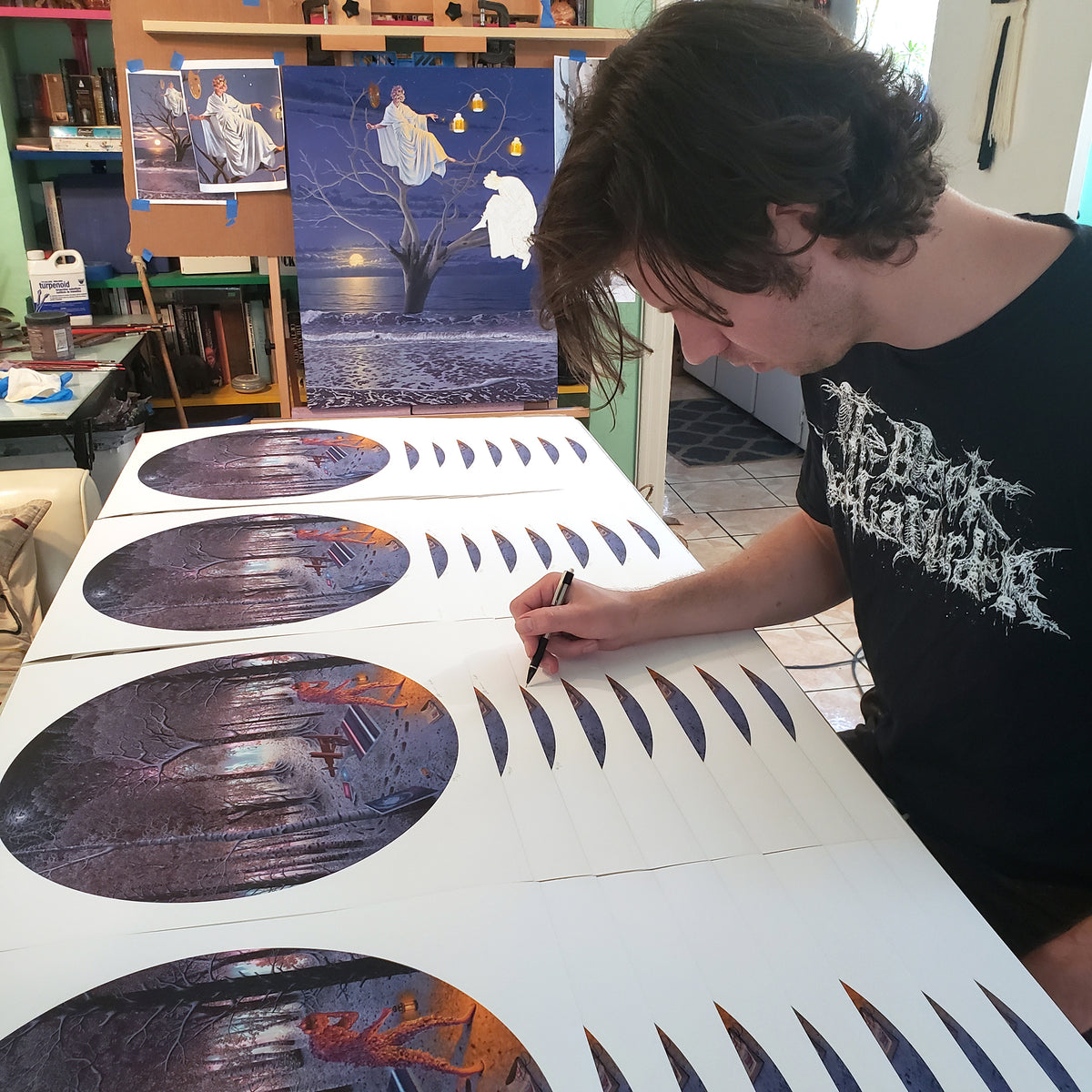 Adrian Cox &quot;The Origin of the Specters (Part II)&quot; - Archival Print, Edition of 50 - 17 x 17&quot;