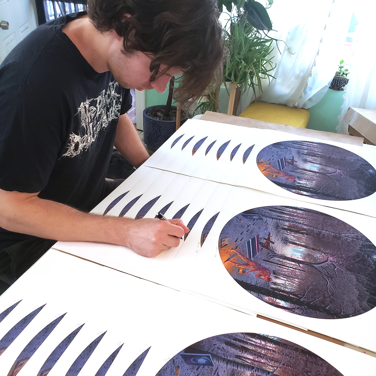 Adrian Cox &quot;The Origin of the Specters (Part II)&quot; - Archival Print, Edition of 50 - 17 x 17&quot;