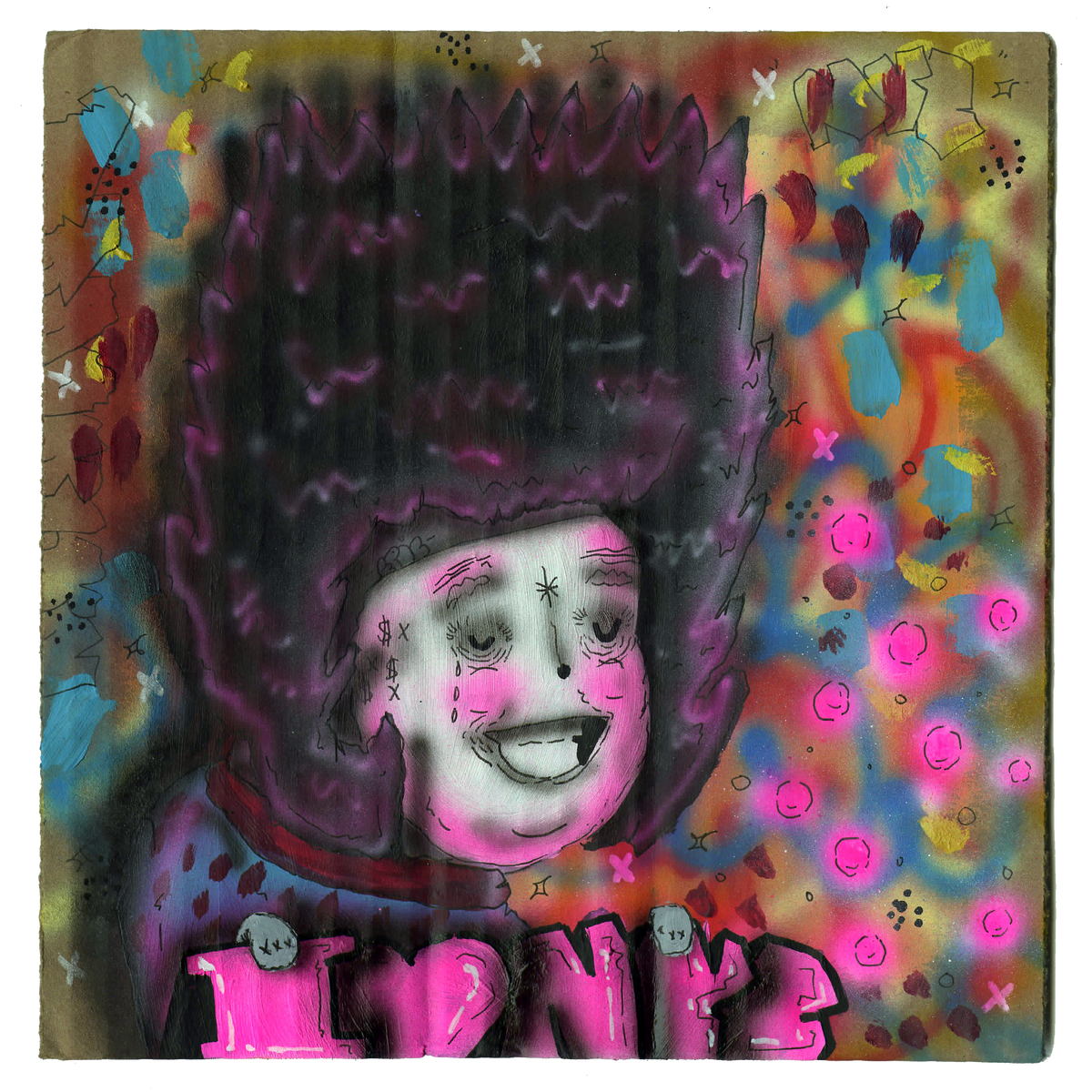 Ramiro Davaro-Comas &quot;The Squad&quot; - Original Painting on Cardboard - 9 x 9&quot;
