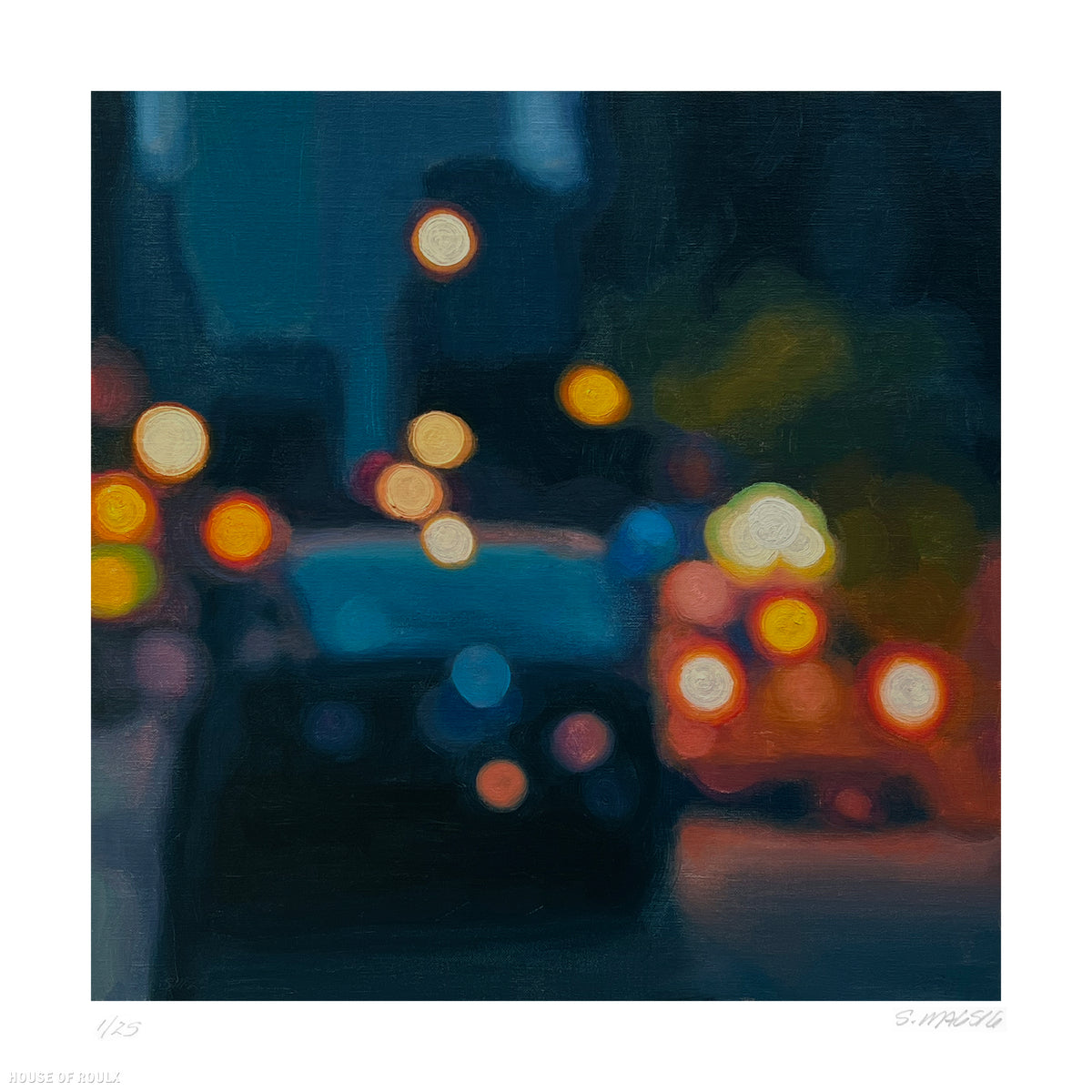 Stephen Magsig &quot;Citylights 557&quot; - Archival Print, Limited Edition of 25 - 12 x 12&quot;