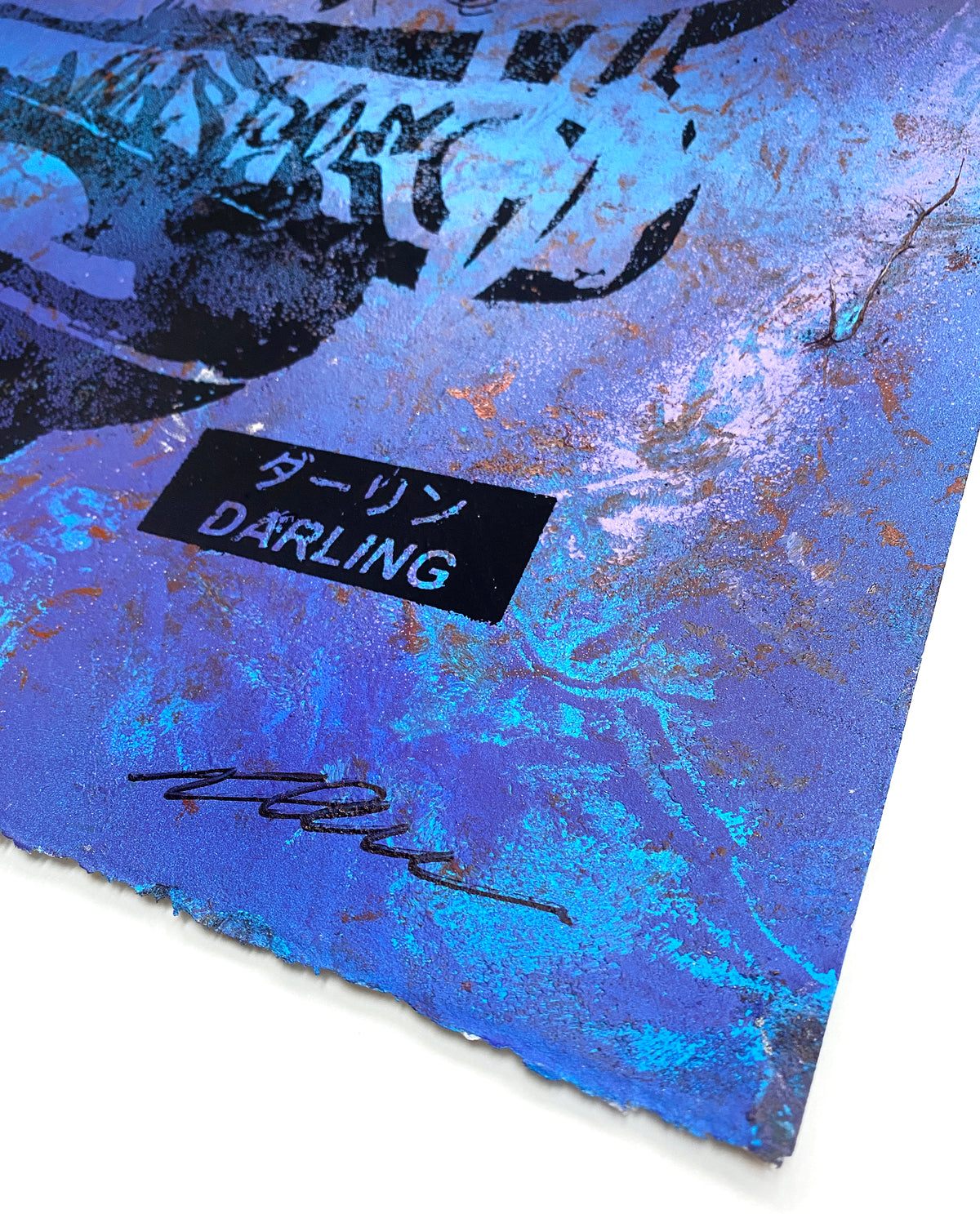 Dave Navarro &amp; Brian J. Hoffman &quot;LA Darling&quot; - Hand-Painted, Silk Screened Multiple - 18 x 22&quot;