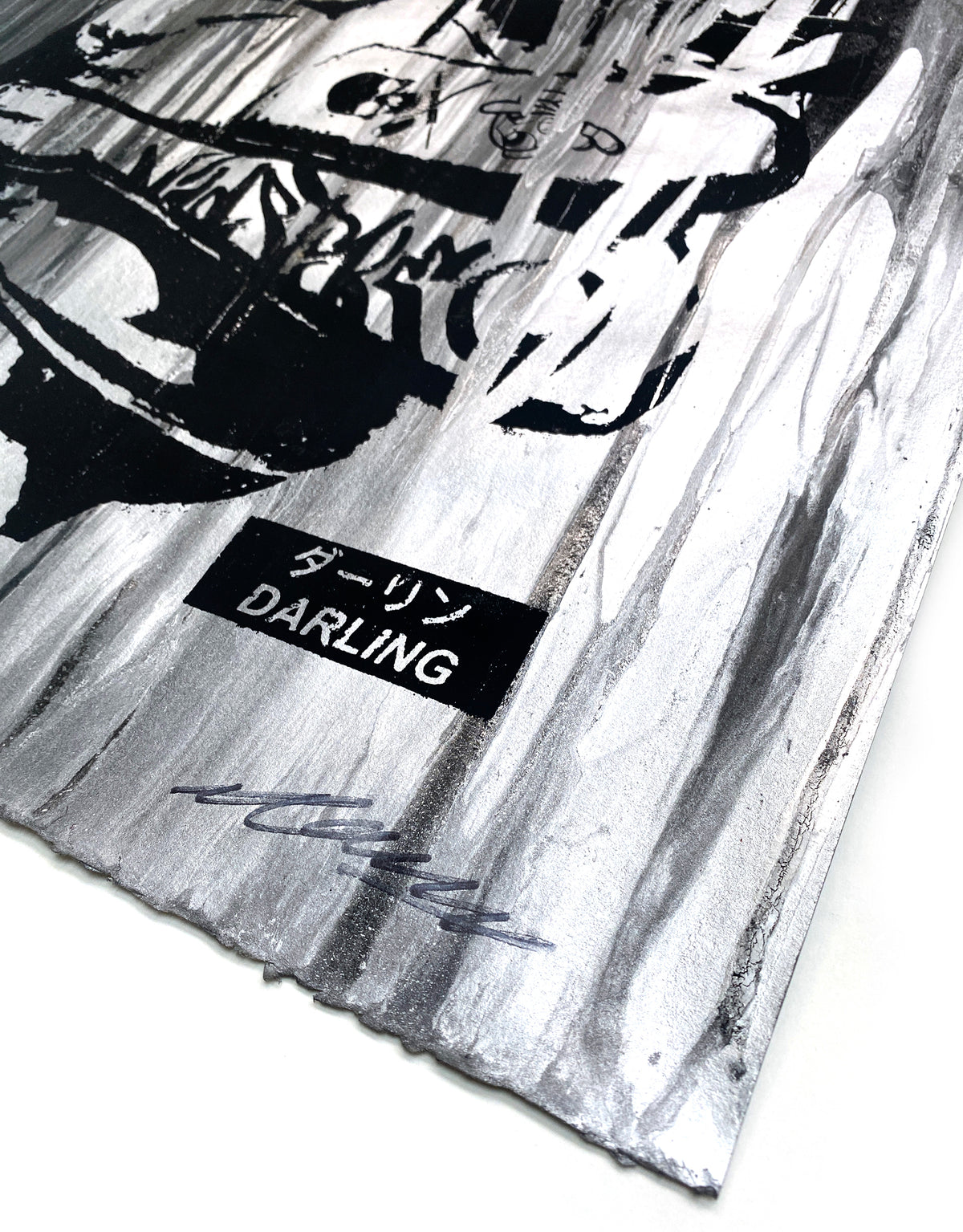 Dave Navarro &amp; Brian J. Hoffman &quot;LA Darling&quot; - Hand-Painted, Silk Screened Multiple - 18 x 22&quot;