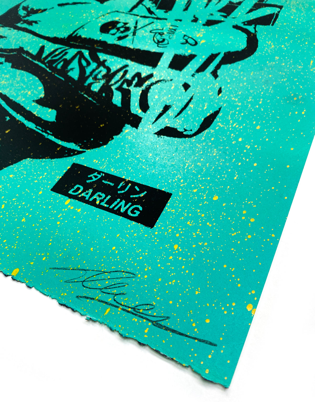 Dave Navarro &amp; Brian J. Hoffman &quot;LA Darling&quot; - Hand-Painted, Silk Screened Multiple - 18 x 22&quot;