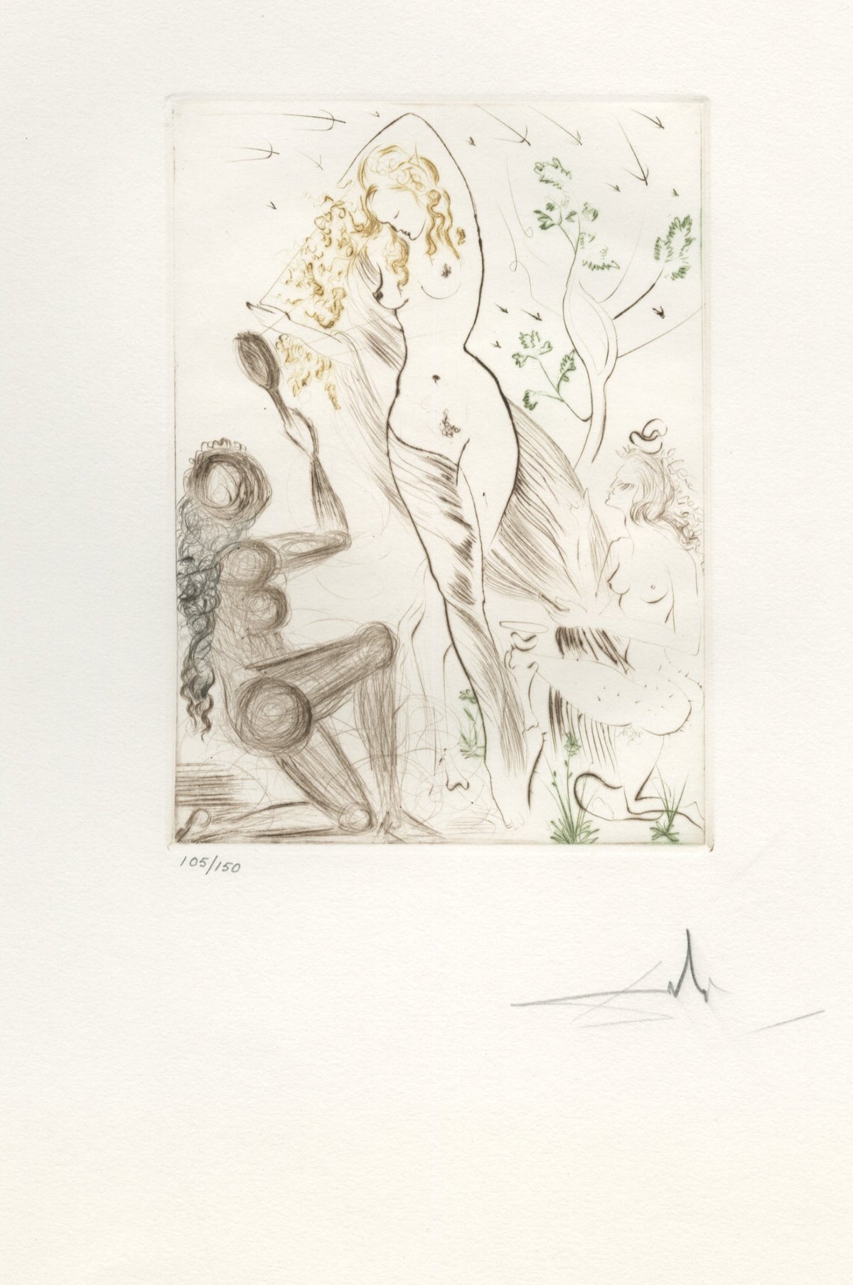 Salvador Dalí - Signed 1972 Limited Edition Engraving - 12.5 x 17.75&quot;