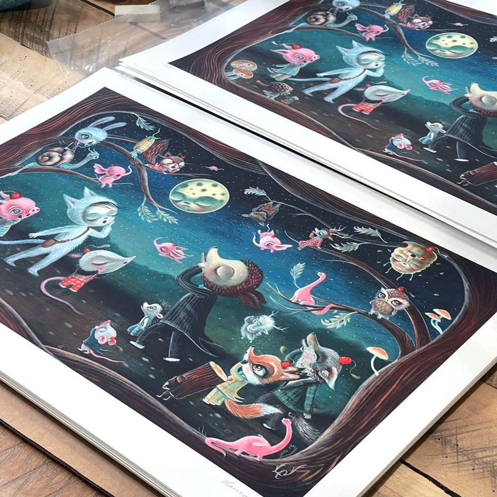 Laura Colors &quot;Calling Out to Mother Moon&quot; - Archival Print, Limited Edition of 20 - 14 x 20&quot;