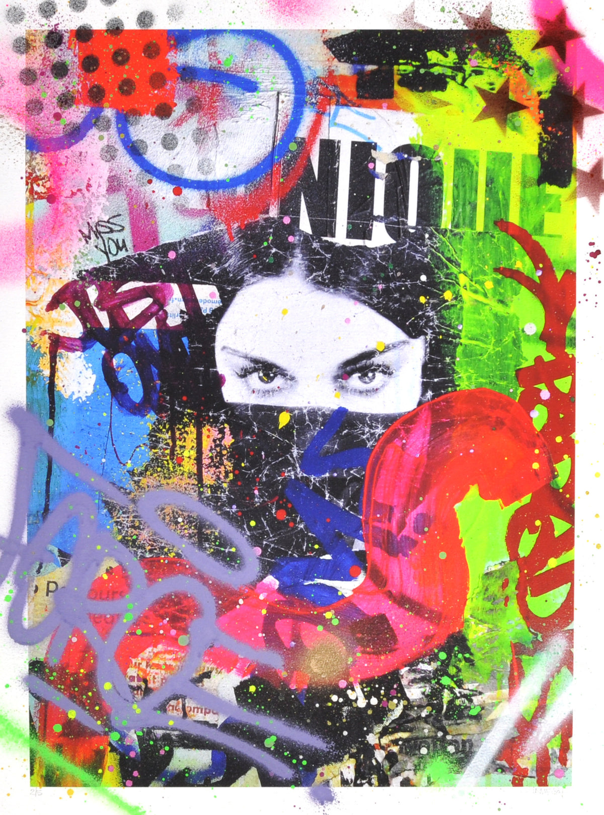 Indie 184 &quot;Opal I&quot; - Hand-Embellished Edition of 5 - 18 x 24&quot;