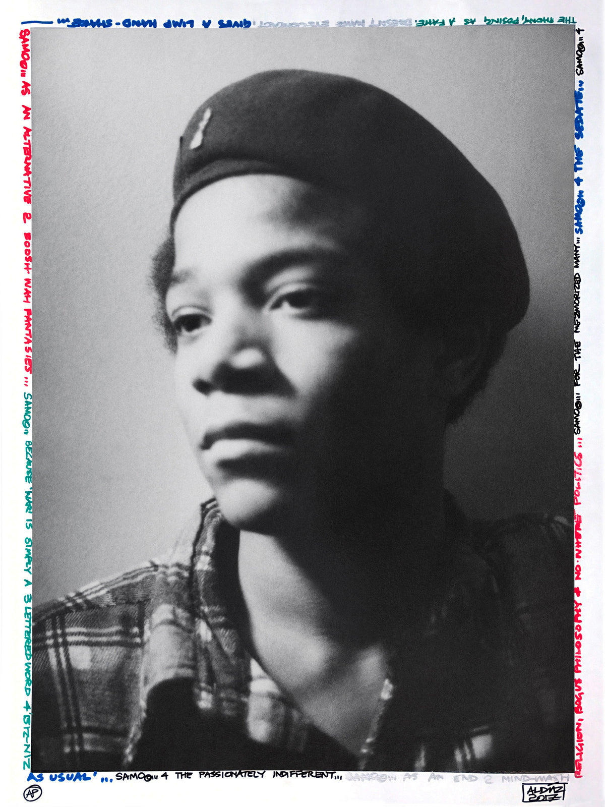 Al Diaz &quot;SAMO©…Jean-Michel Basquiat&quot; - Hand-Embellished Unique Print, AP, 1 of 1 - 18 x 24&quot;