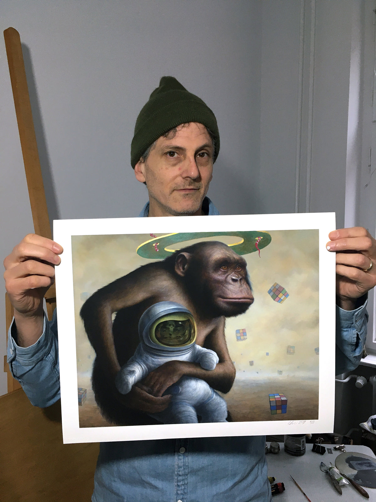 Chris Leib &quot;Mind Field&quot; - Hand-Embellished Edition of 5 - 14 x 17&quot;