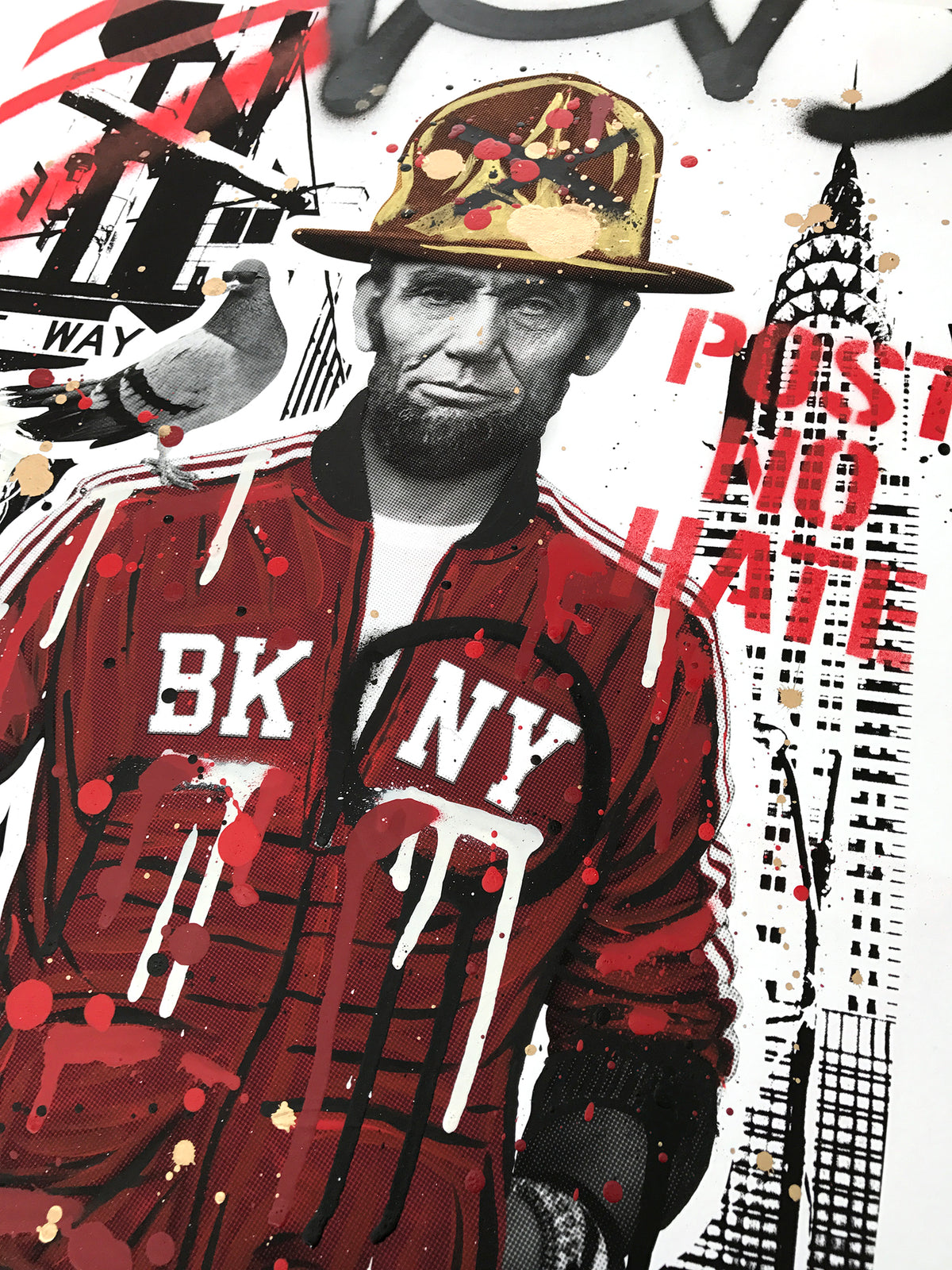 SacSix &quot;Freedom Pharrell and #MrPoop&quot; - Hand-Embellished Unique Edition, #14/25 - 15 x 24&quot;