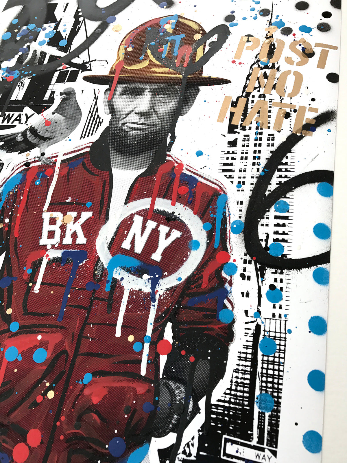 SacSix &quot;Freedom Pharrell and #MrPoop&quot; - Hand-Embellished Unique Edition, #15/25 - 15 x 24&quot;