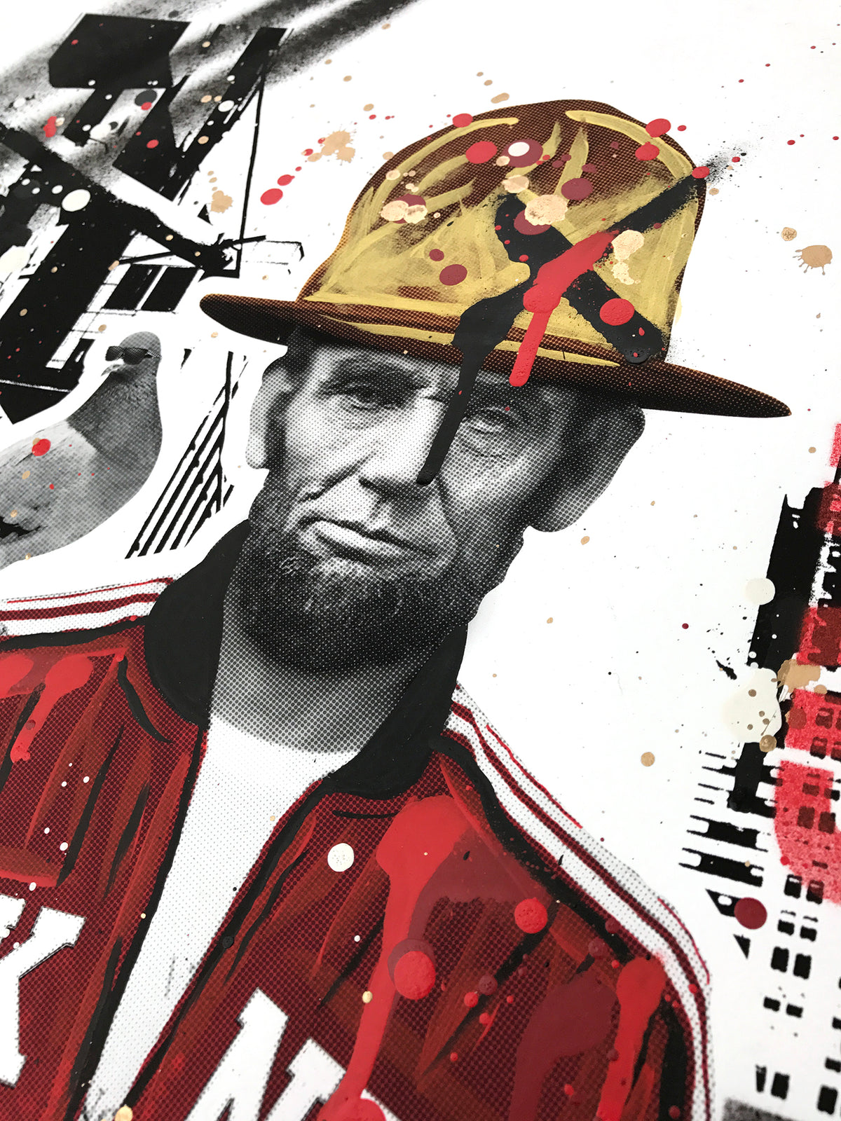 SacSix &quot;Freedom Pharrell and #MrPoop&quot; - Hand-Embellished Unique Edition, #1/25 - 15 x 24&quot;