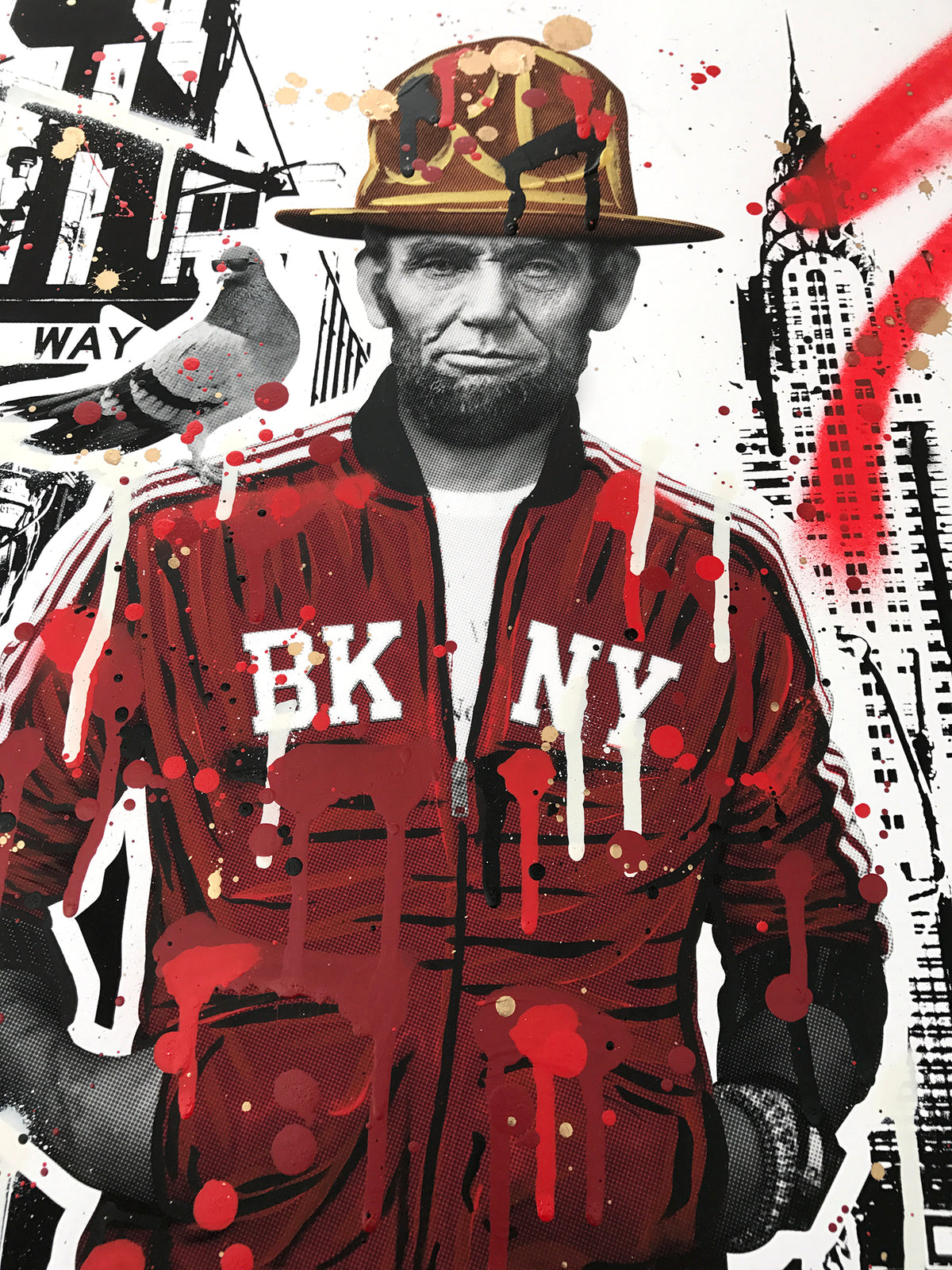 SacSix &quot;Freedom Pharrell and #MrPoop&quot; - Hand-Embellished Unique Edition, #21/25 - 15 x 24&quot;