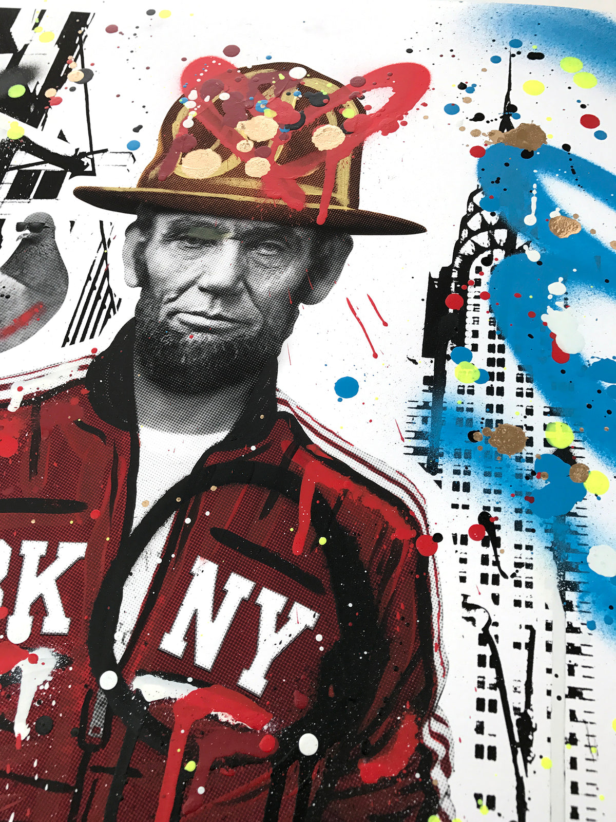 SacSix &quot;Freedom Pharrell and #MrPoop&quot; - Hand-Embellished Unique Edition, #25/25 - 15 x 24&quot;