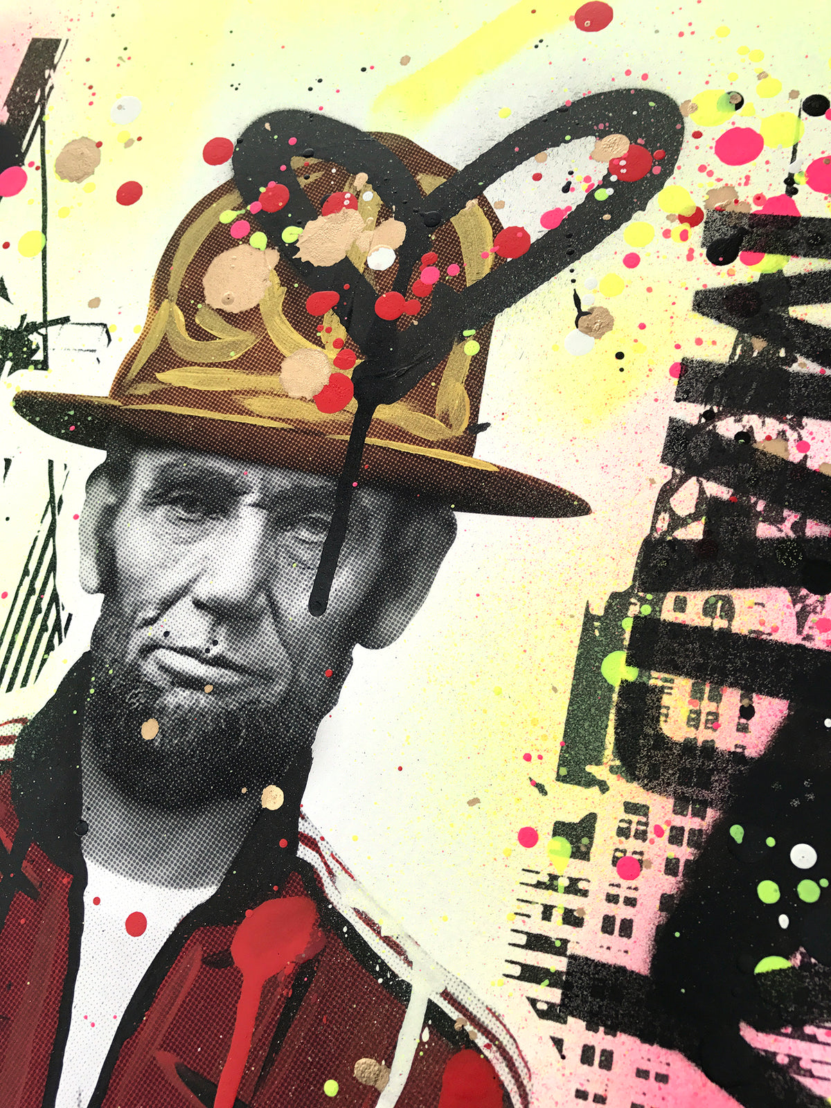 SacSix &quot;Freedom Pharrell and #MrPoop&quot; - Hand-Embellished Unique Edition, #6/25 - 15 x 24&quot;