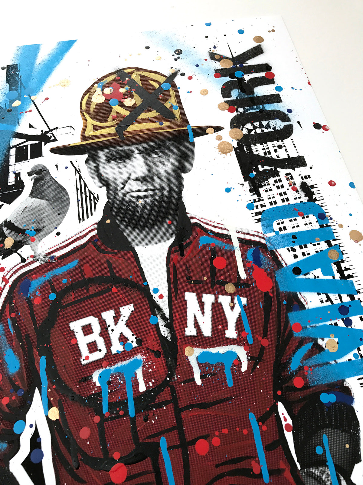 SacSix &quot;Freedom Pharrell and #MrPoop&quot; - Hand-Embellished Unique Edition, #9/25 - 15 x 24&quot;