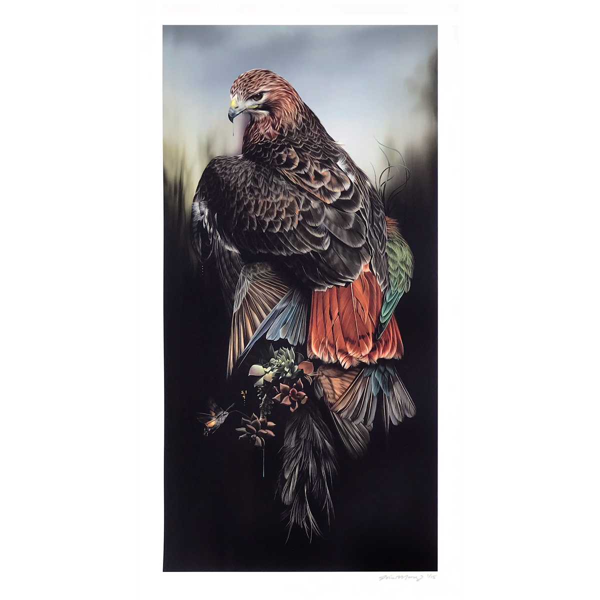 Josie Morway &quot;Adaptations 2&quot; - Hand-Embellished Edition of 5 - 13 x 24&quot;