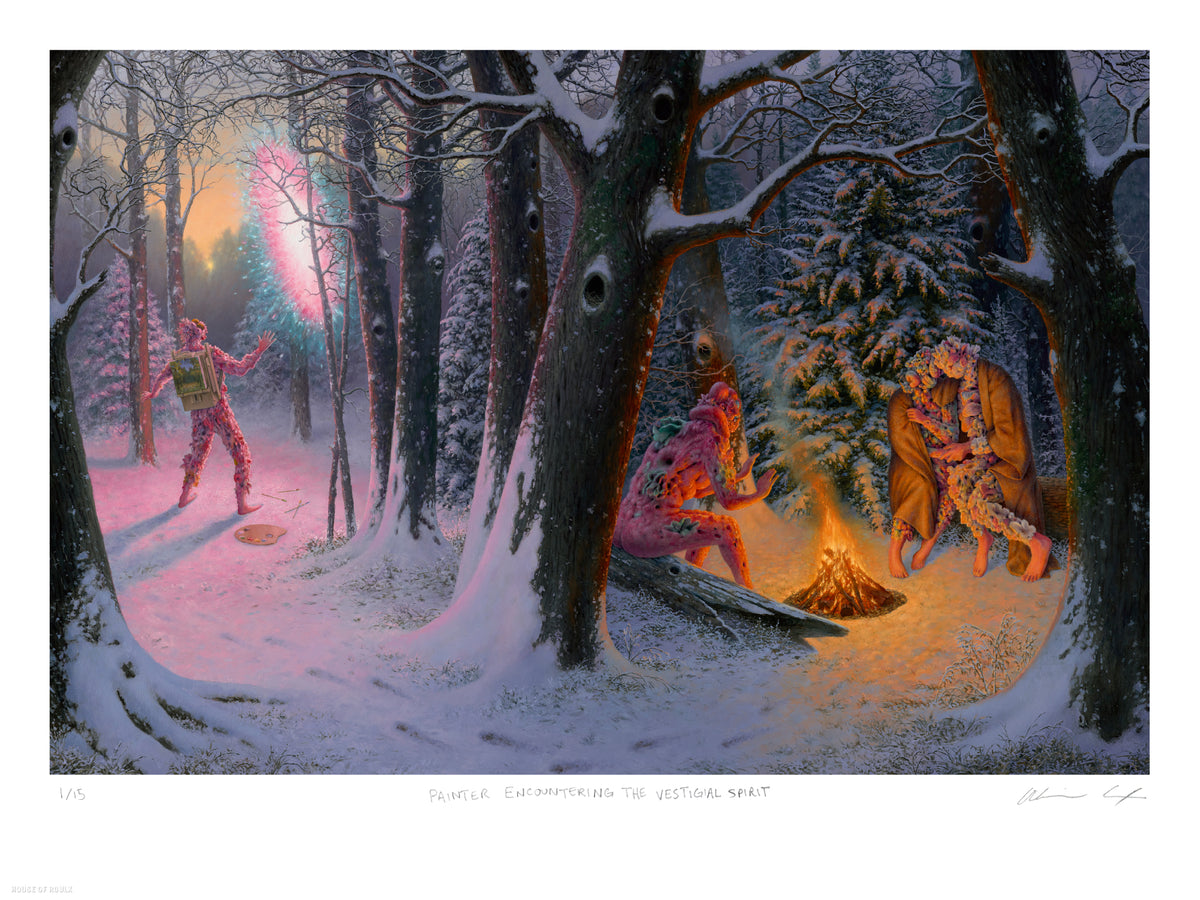 Adrian Cox &quot;Painter Encountering the Vestigial Spirit&quot; - Archival Print, Limited Edition of 15 - 18 x 24&quot;