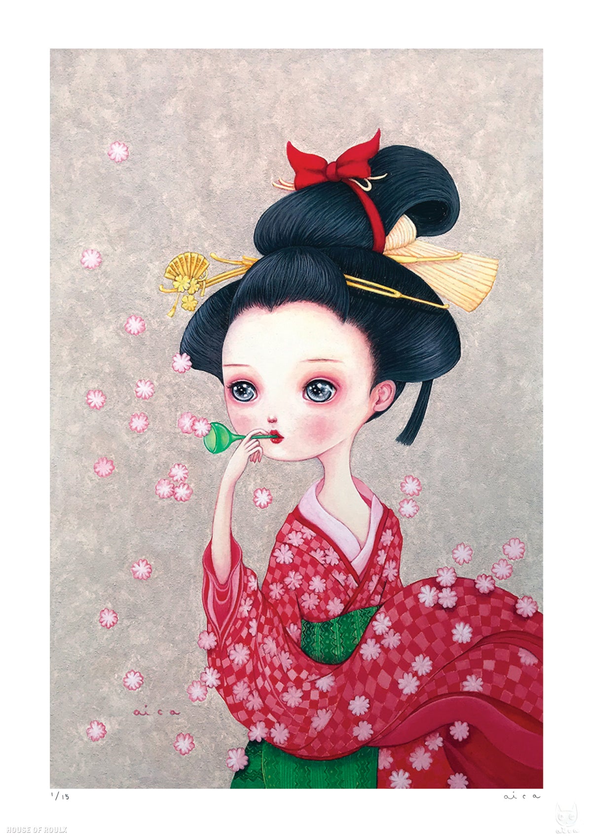 aica &quot;The Sound of Blooming Cherry Blossoms&quot; - Archival Print, Limited Edition of 15 - 12 x 17&quot;