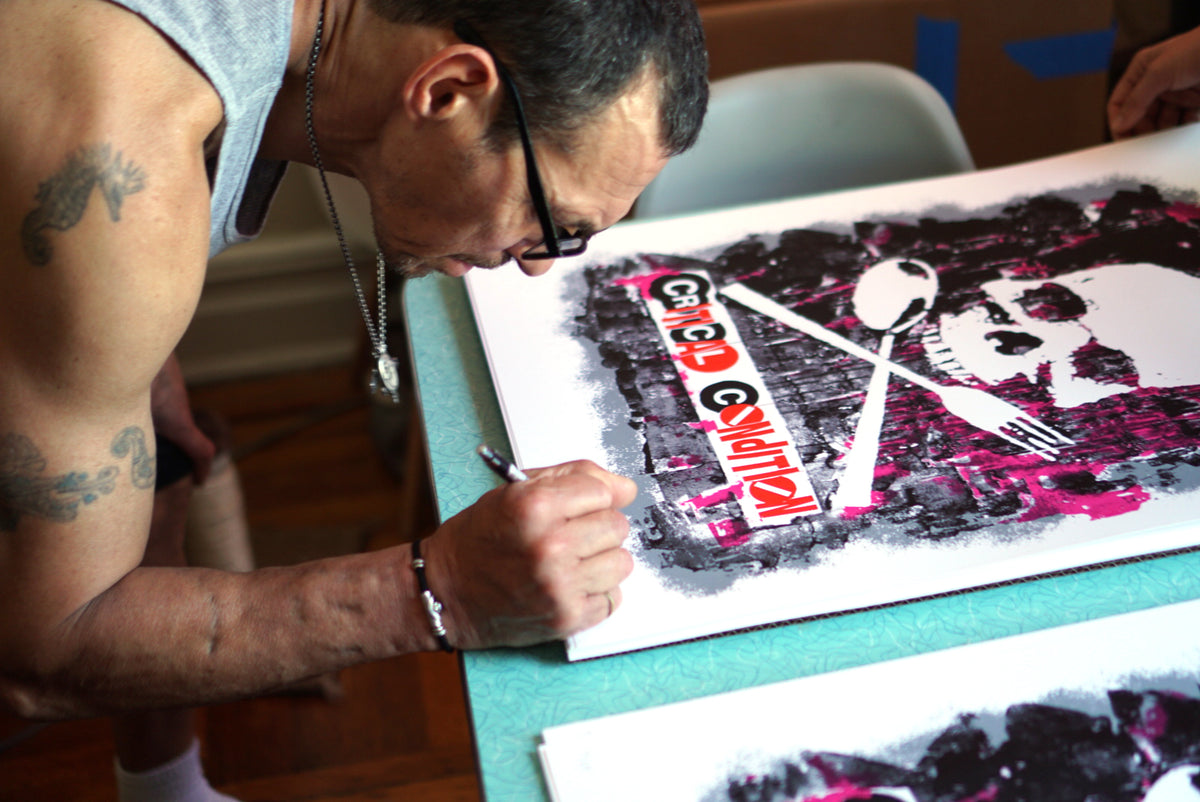 Al Diaz and Dave Navarro &quot;Critical Condition&quot; - 4 Color Screen Print, Limited Edition of 25 - 19 x 25&quot;