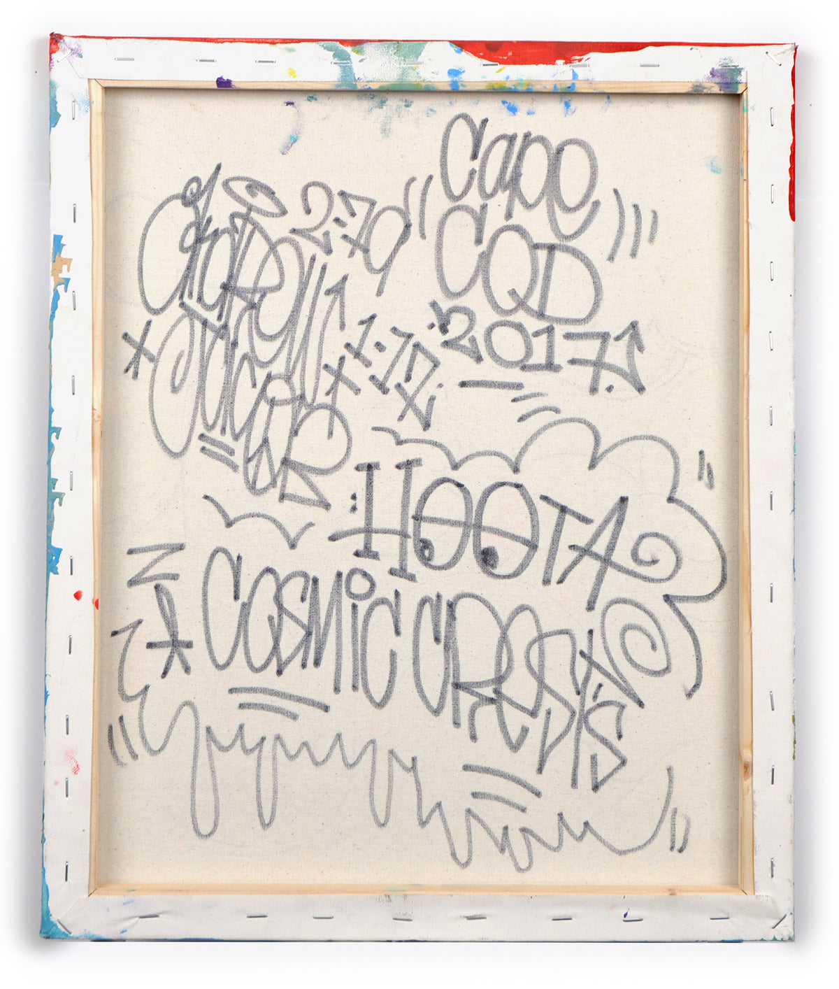 Andrew Jacob &quot;Hoota&#39;s Waves&quot; - Original Acrylic and Enamel on Canvas