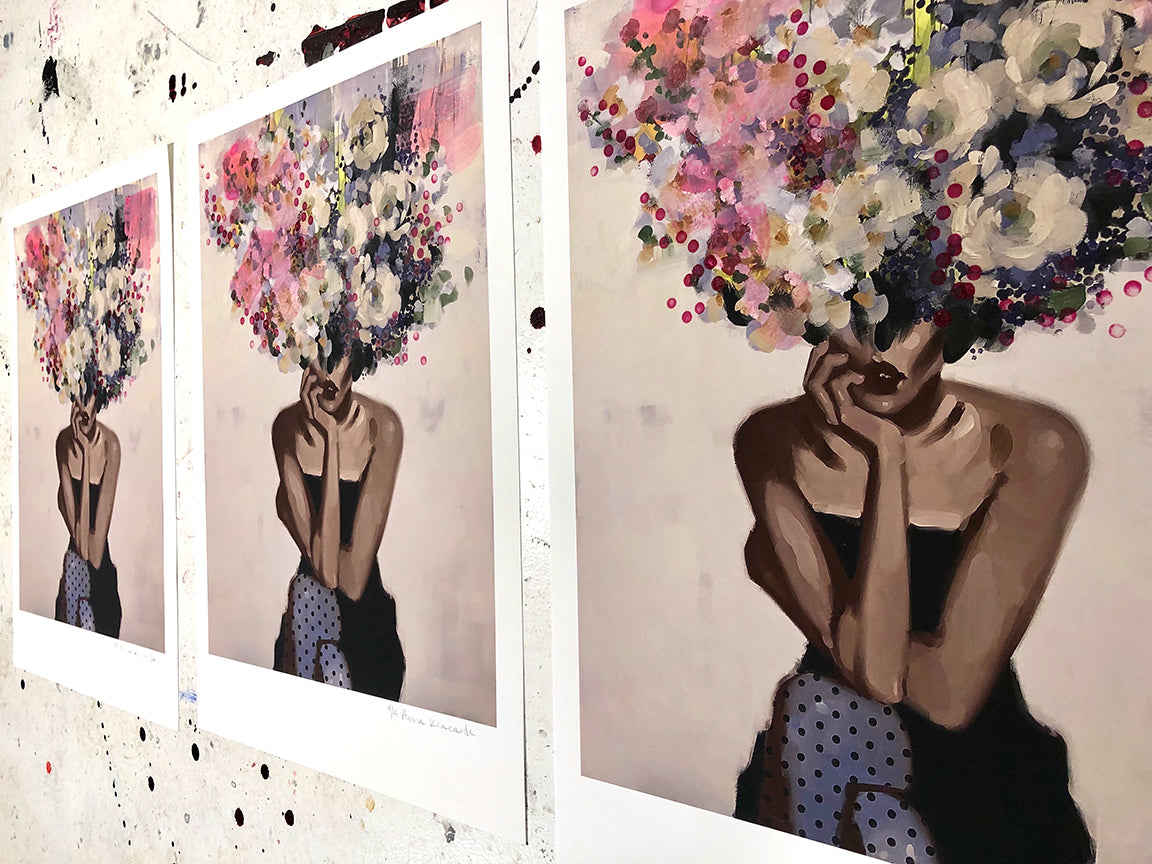 Anna Kincaide &quot;What a Line&quot; - Hand-Embellished Variant, Edition of 5 - 18 x 24&quot;