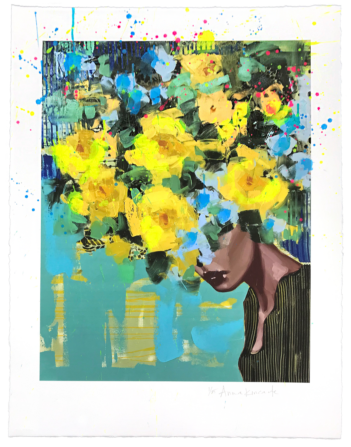 Anna Kincaide &quot;Beautiful in Every Way&quot; - Hand-Embellished Variant, Edition of 5 - 22 x 28&quot;