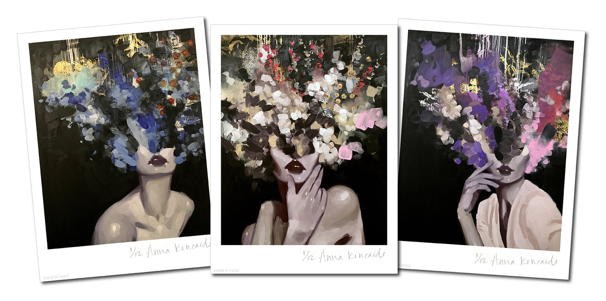 3 Print Set by Anna Kincaide - 3 Archival Prints, Edition of 12 - 9 x 12&quot; Each