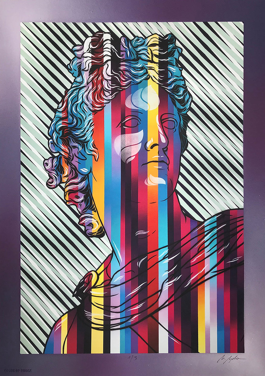 Michal Maka &quot;Apollo&quot; - Hand-Embellished Variant, #1/3 - 12 x 17&quot;