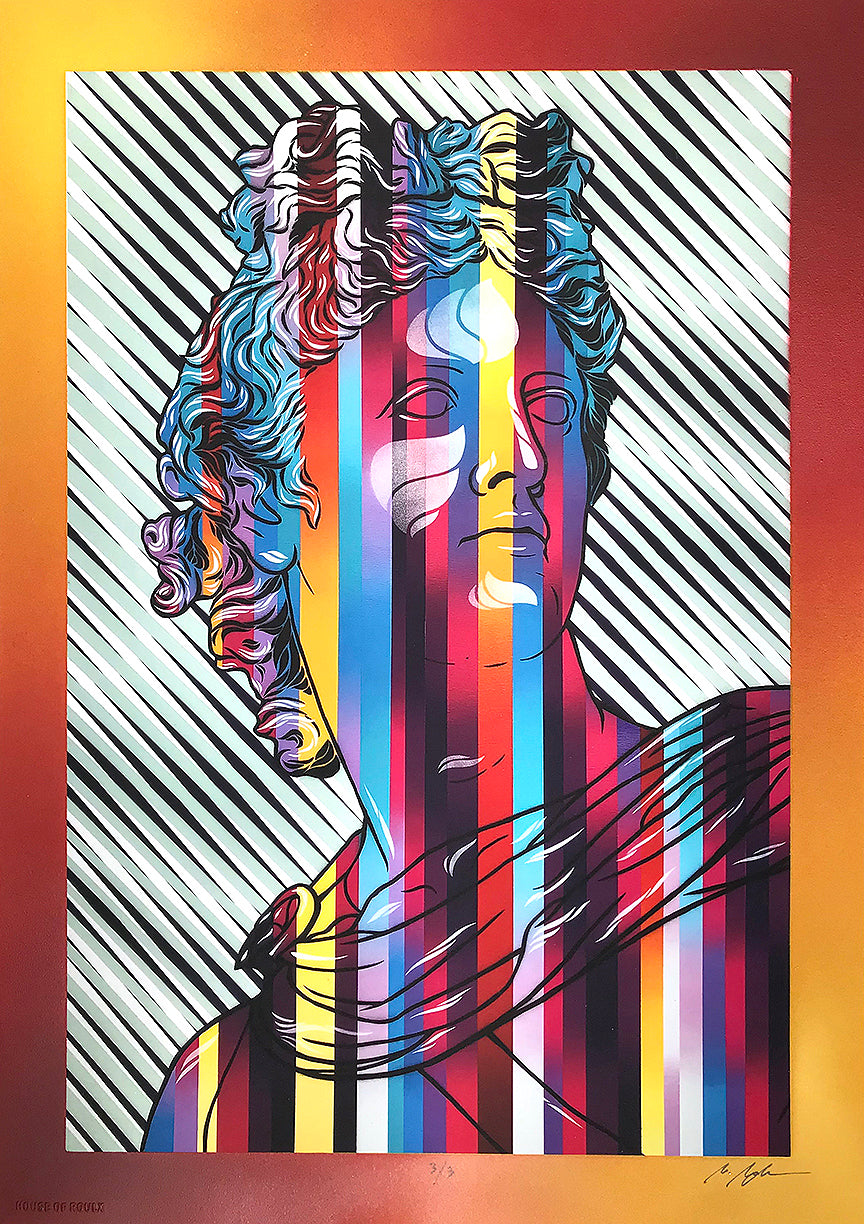 Michal Maka &quot;Apollo&quot; - Hand-Embellished Variant, #3/3 - 12 x 17&quot;