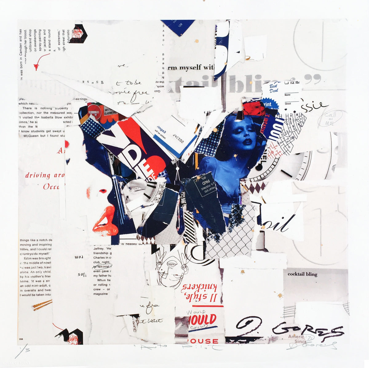 Derek Gores &quot;Auto Pilot&quot; - Hand-Embellished Unique Print, #1/3