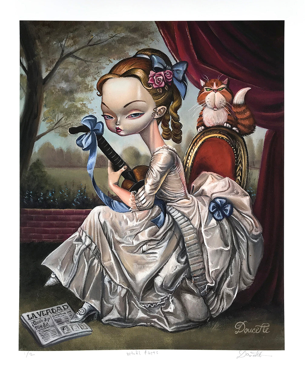 Bob Doucette &quot;Actual Facts&quot; - Archival Print, Limited Edition of 12 - 14 x 17&quot;