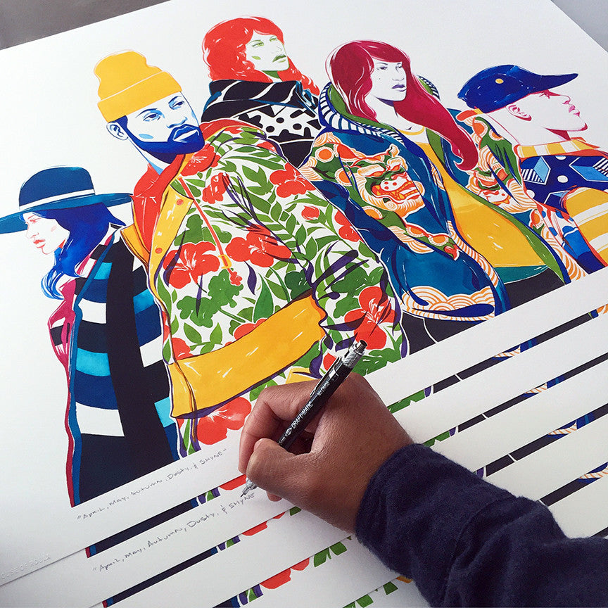 Bagger43 &quot;April, May, Autumn, Dusty, &amp; Shyne&quot; - Limited Edition, Archival Print