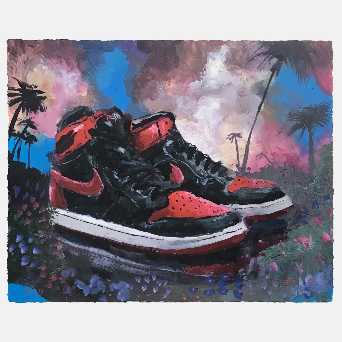 Adam J. O&#39;Day &quot;Banned: Mirage&quot; - Unique Hand-Painted Print - 16 x 20&quot;