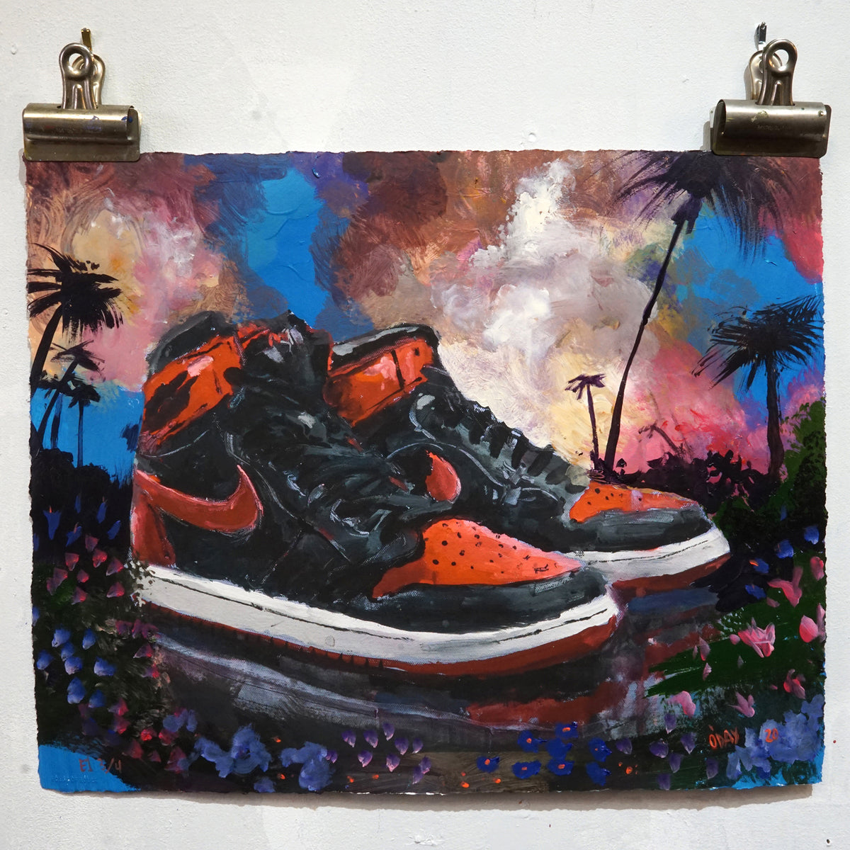 Adam J. O&#39;Day &quot;Banned: Mirage&quot; - Unique Hand-Painted Print - 16 x 20&quot;