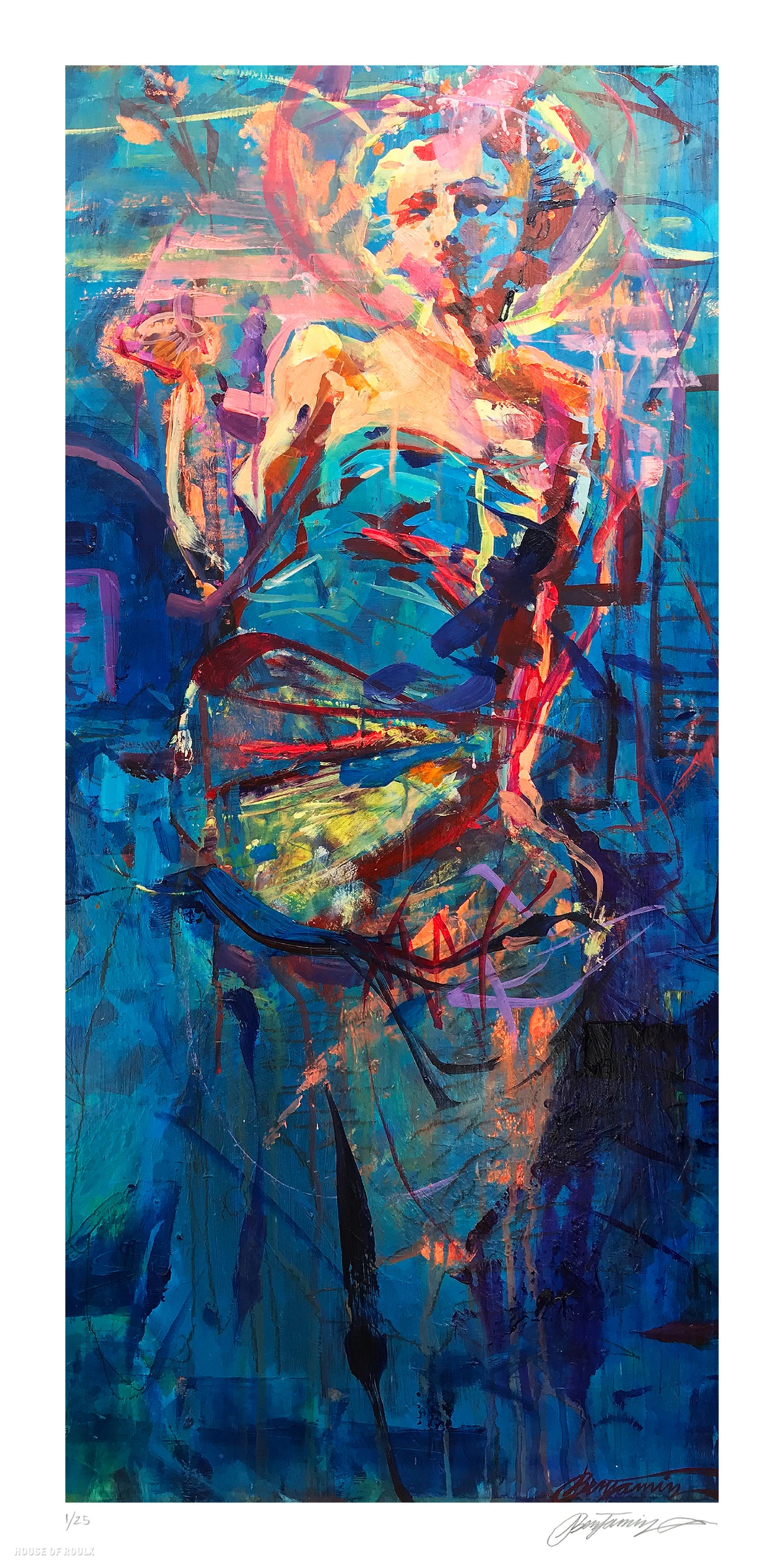 Benjamin Stebbings &quot;Alphonse Mucha Tribute&quot; - Archival Print, Limited Edition of 25 - 12 x 24