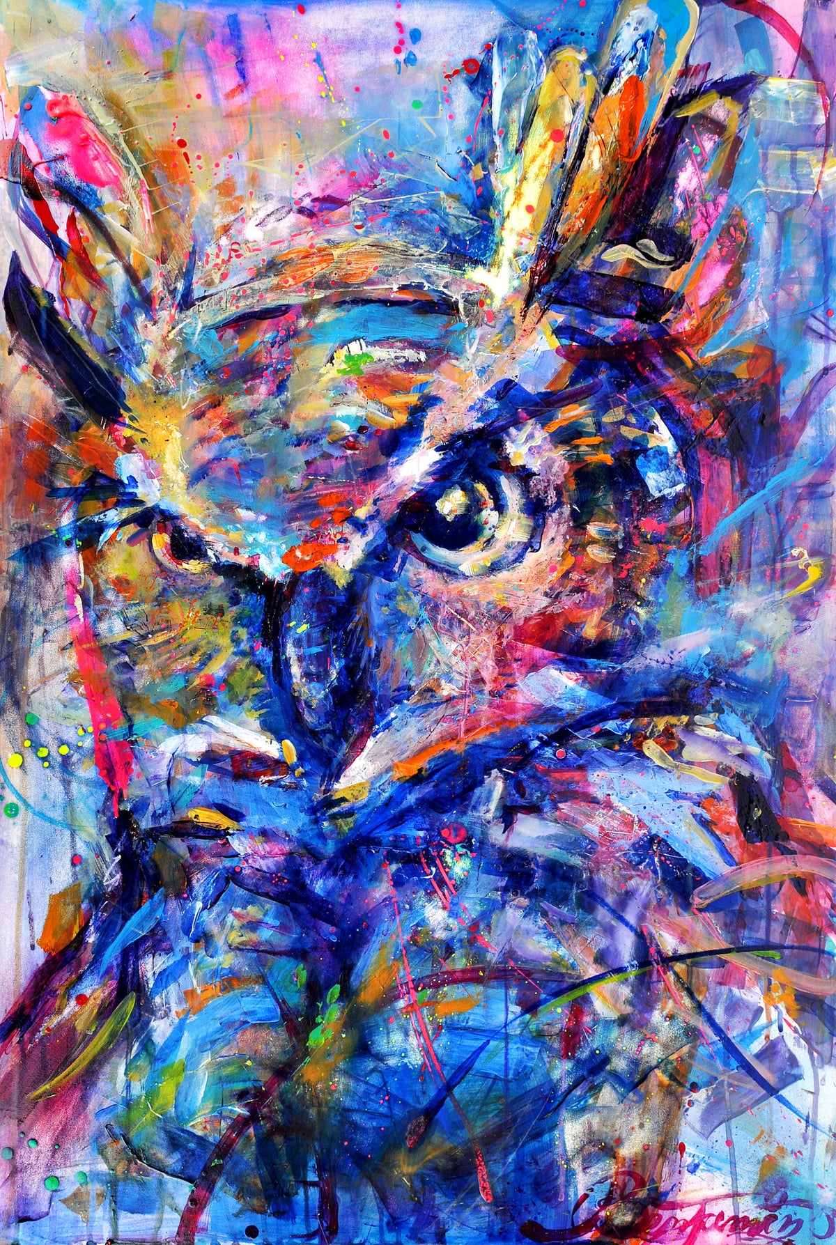 Benjamin Stebbings &quot;King of the Forest&quot; - Original Painting on Wood - 24 x 36