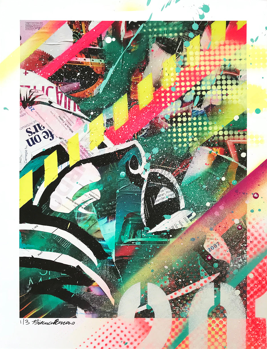 Bianca Romero &quot;Grace Jones Vibes&quot; - Hand-Embellished Edition of 3 - 13 x 17&quot;
