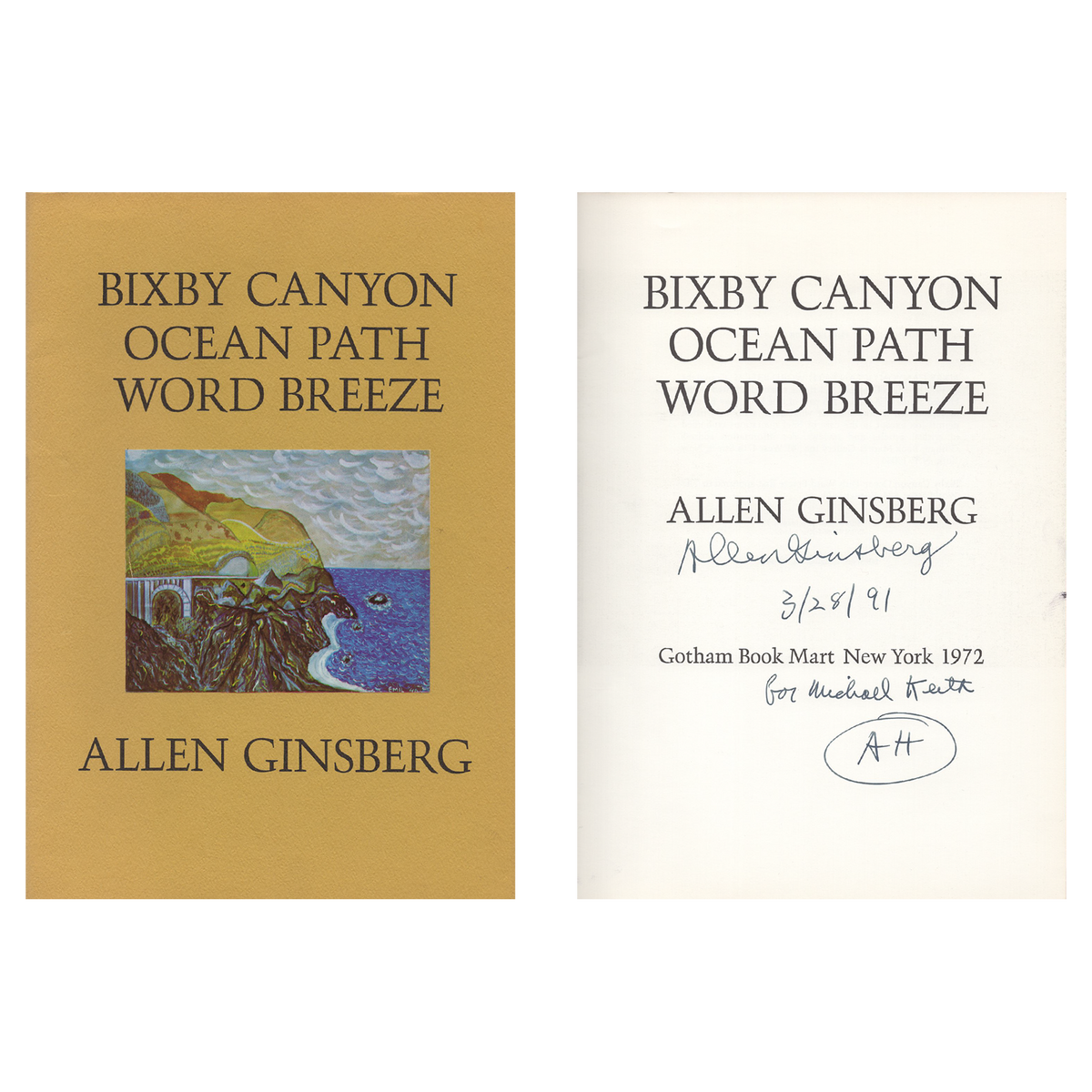 Allen Ginsberg - Signed &quot;Bixby Canyon,&quot; First Edition, 1972