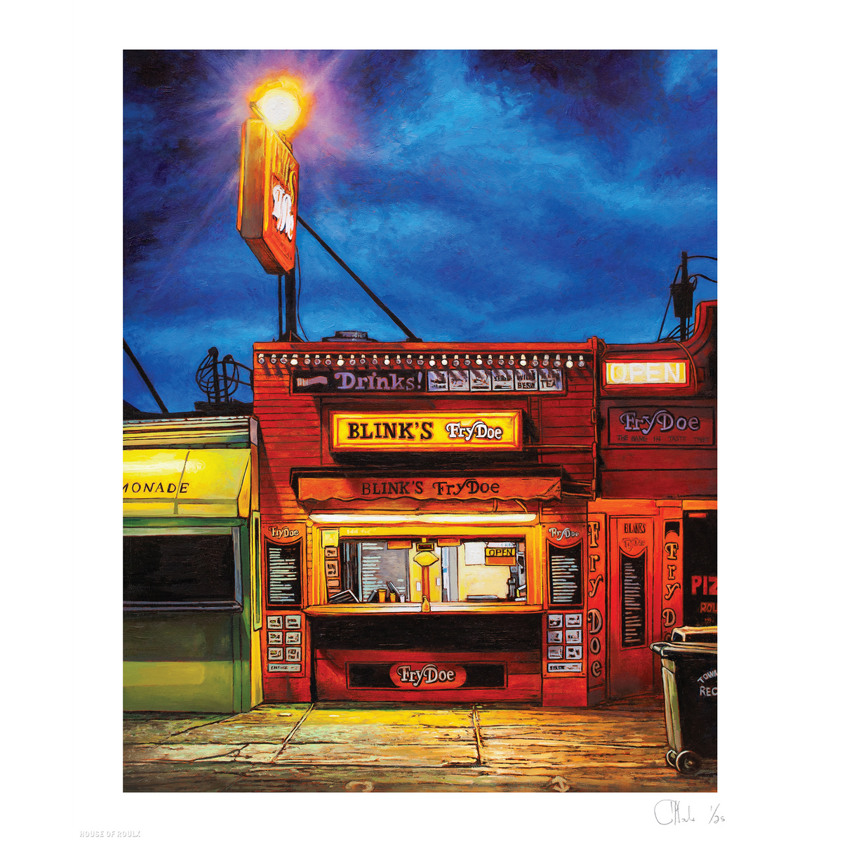 Andrew Houle &quot;Blink’s FryDoe&quot; - Archival Print, Limited Edition of 25 - 14 x 17&quot;