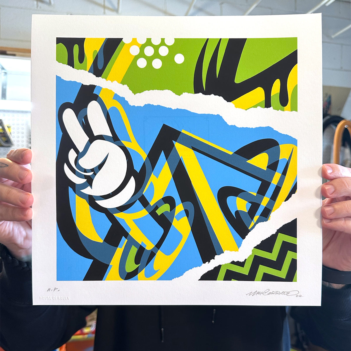 Matt Corrado &quot;Echoes (Blue)&quot; - Archival Print, Limited Edition of 20 - 12 x 12&quot;