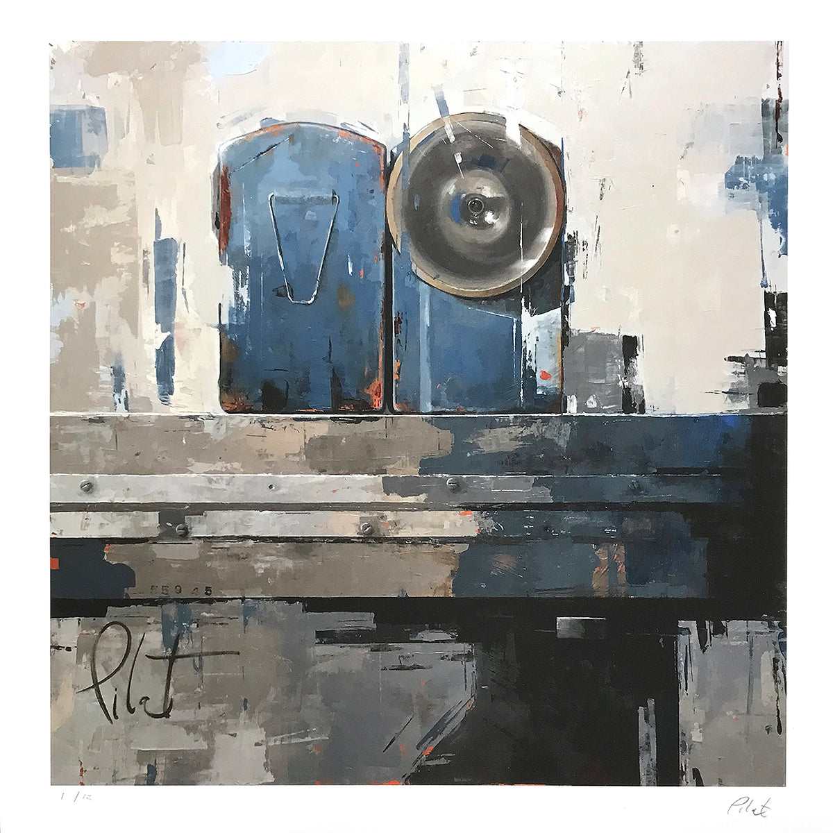Agnieszka Pilat &quot;Blue&quot; - Archival Print, Limited Edition of 12 - 17 x 17&quot;