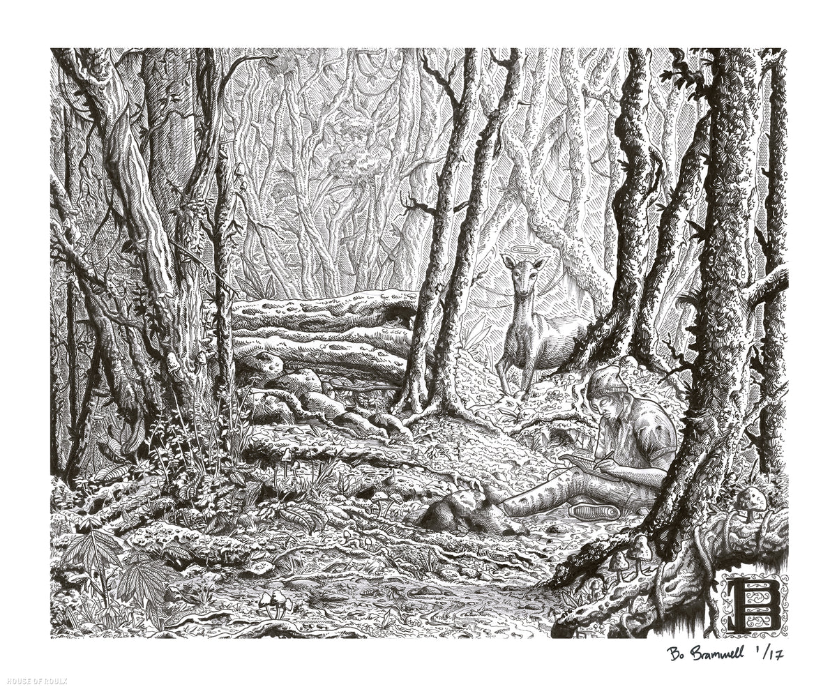 Bo Bramwell - &quot;A Mystical Manifestation&quot; - Archival Print, Limited Edition of 17 - 14 x 17&quot;