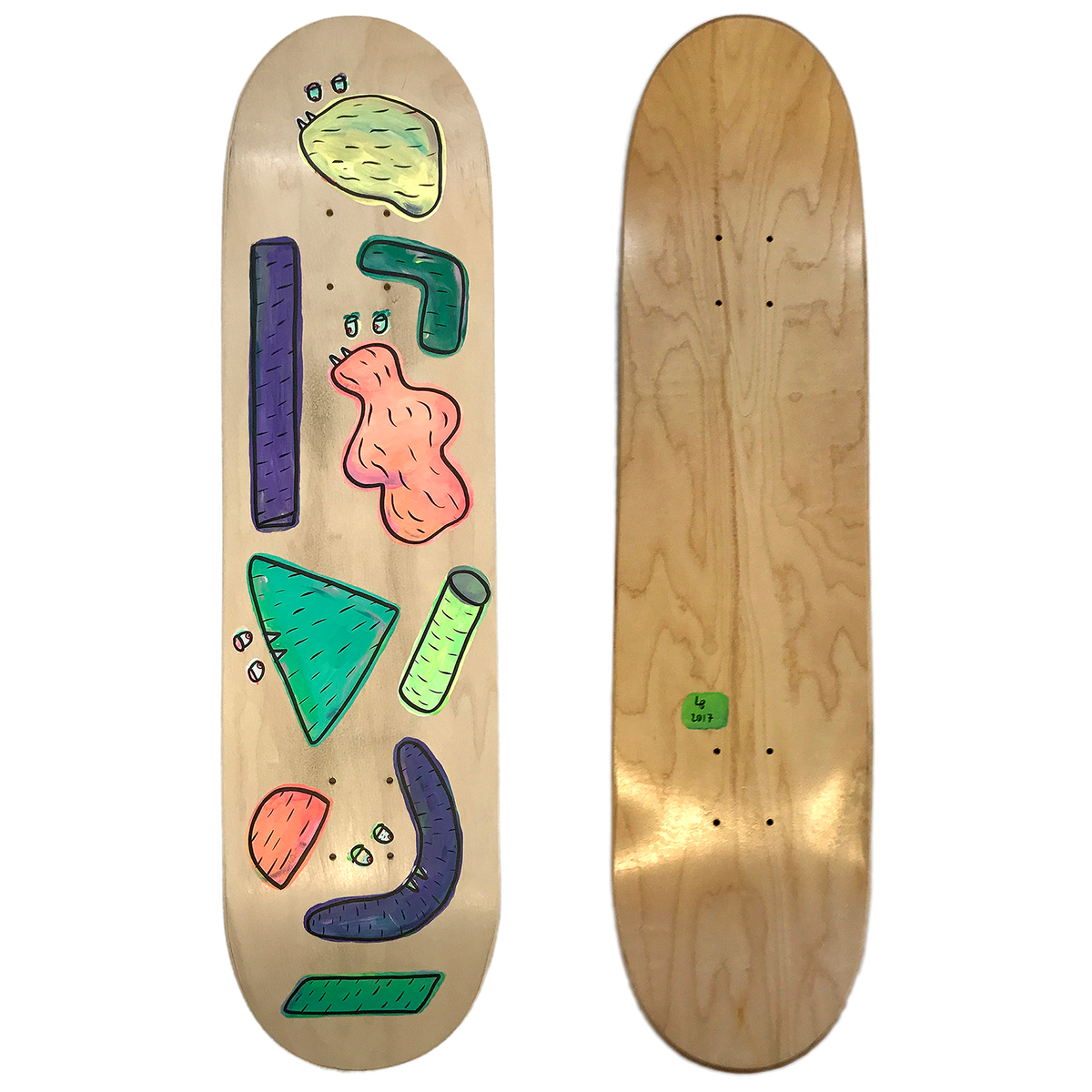 Lucas Beaufort &quot;Baba&quot; - Hand-Painted Skateboard Deck