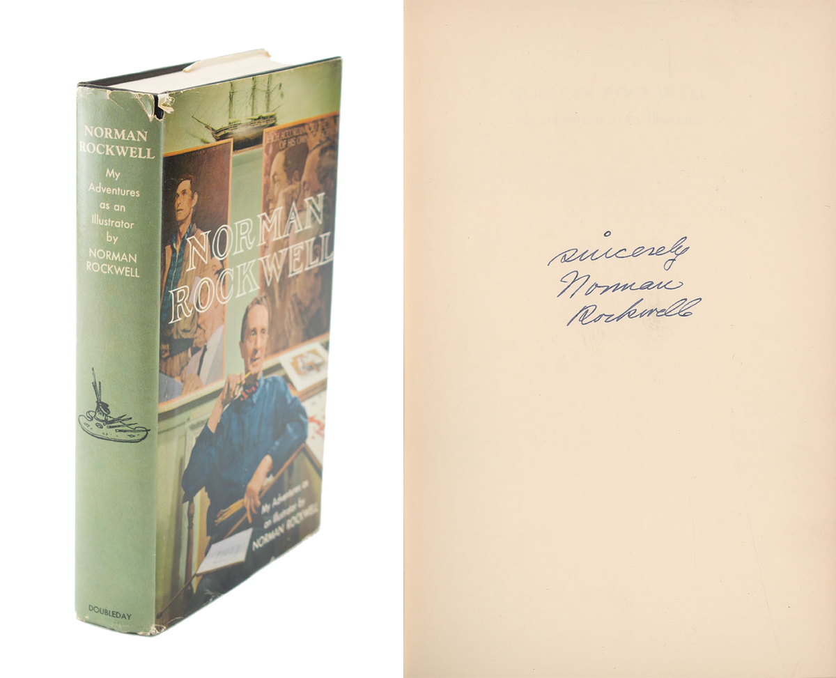 Norman Rockwell - &quot;Norman Rockwell&quot; - Signed Book