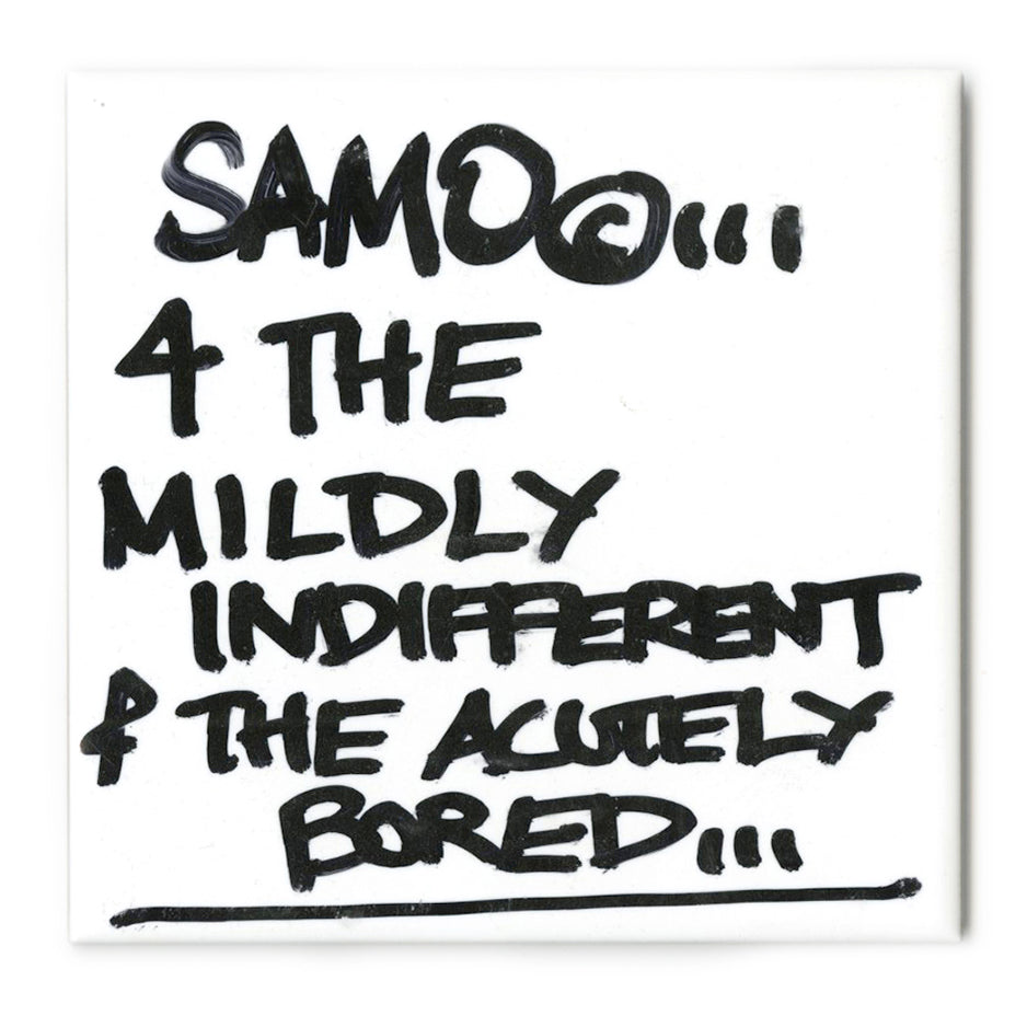 Al Diaz &quot;SAMO©…&quot; - Original Ink on Ceramic Tile, Single - 6 x 6&quot;